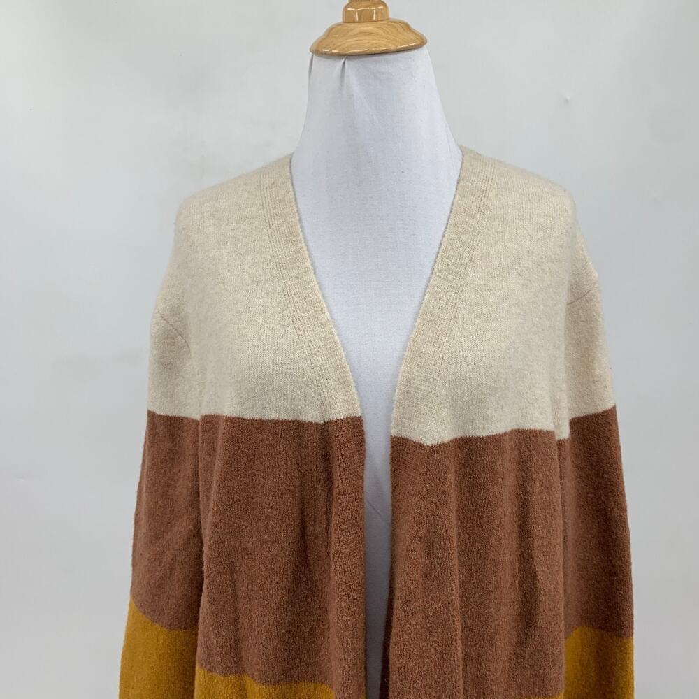 Madewell Cardigan Women M Medium Kent Colorblock Wool Alpaca Blend Tunic Sweater - Picture 3 of 12